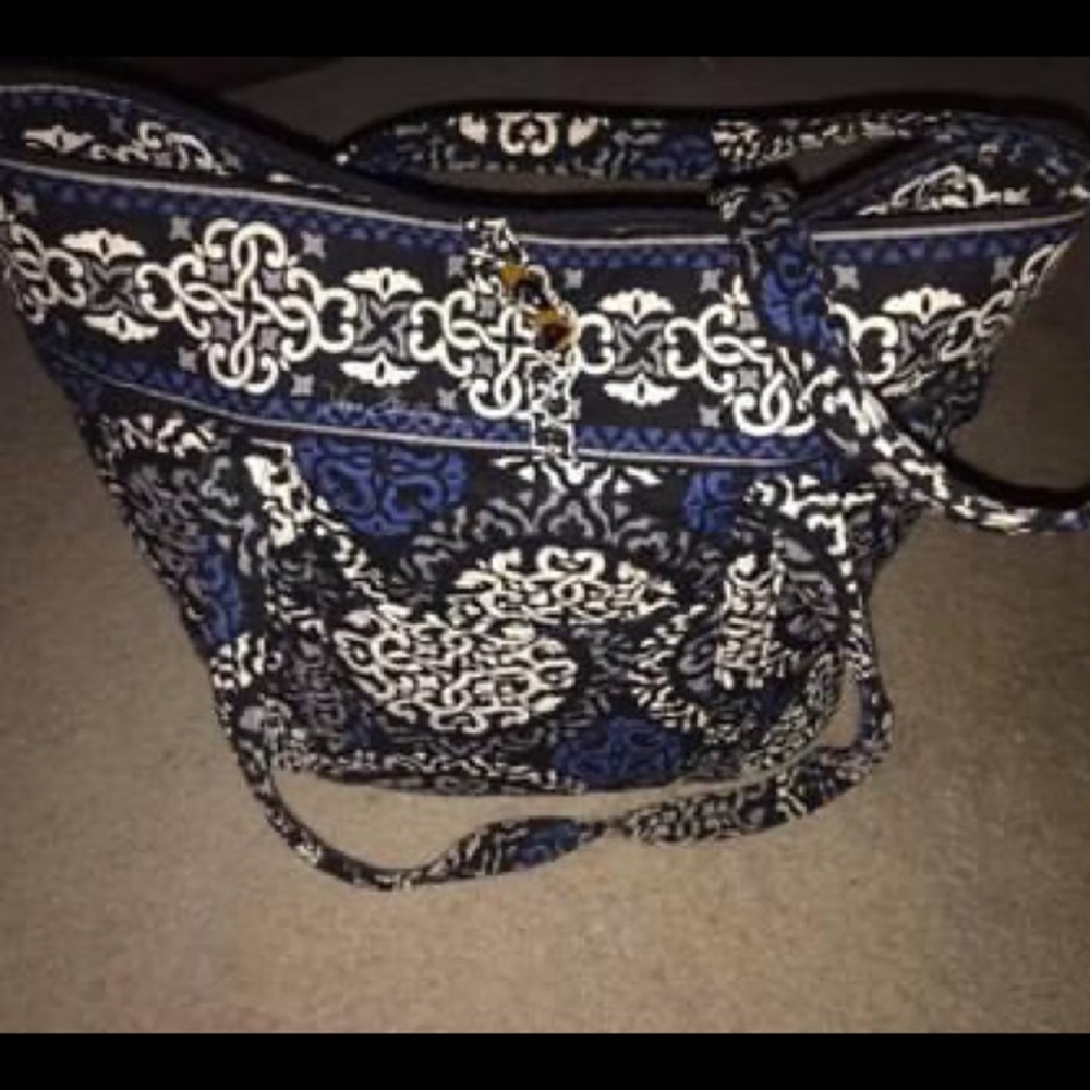Vera Bradley Vera Tote Canterbury Cobalt